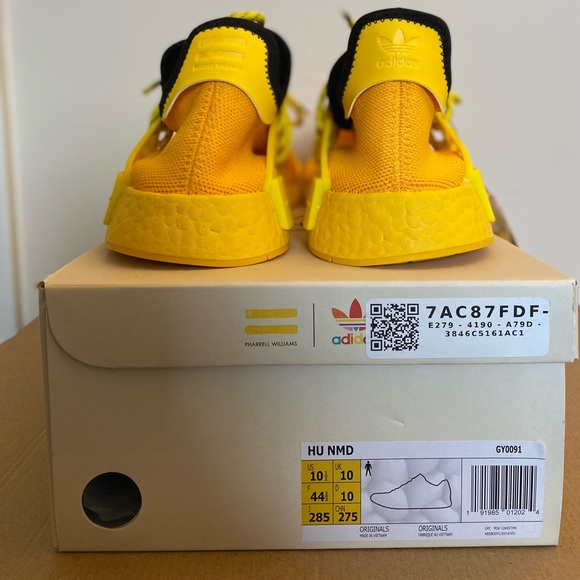 Adidas Pharrell NMD Hu - Yellow - Picture 8 of 13
